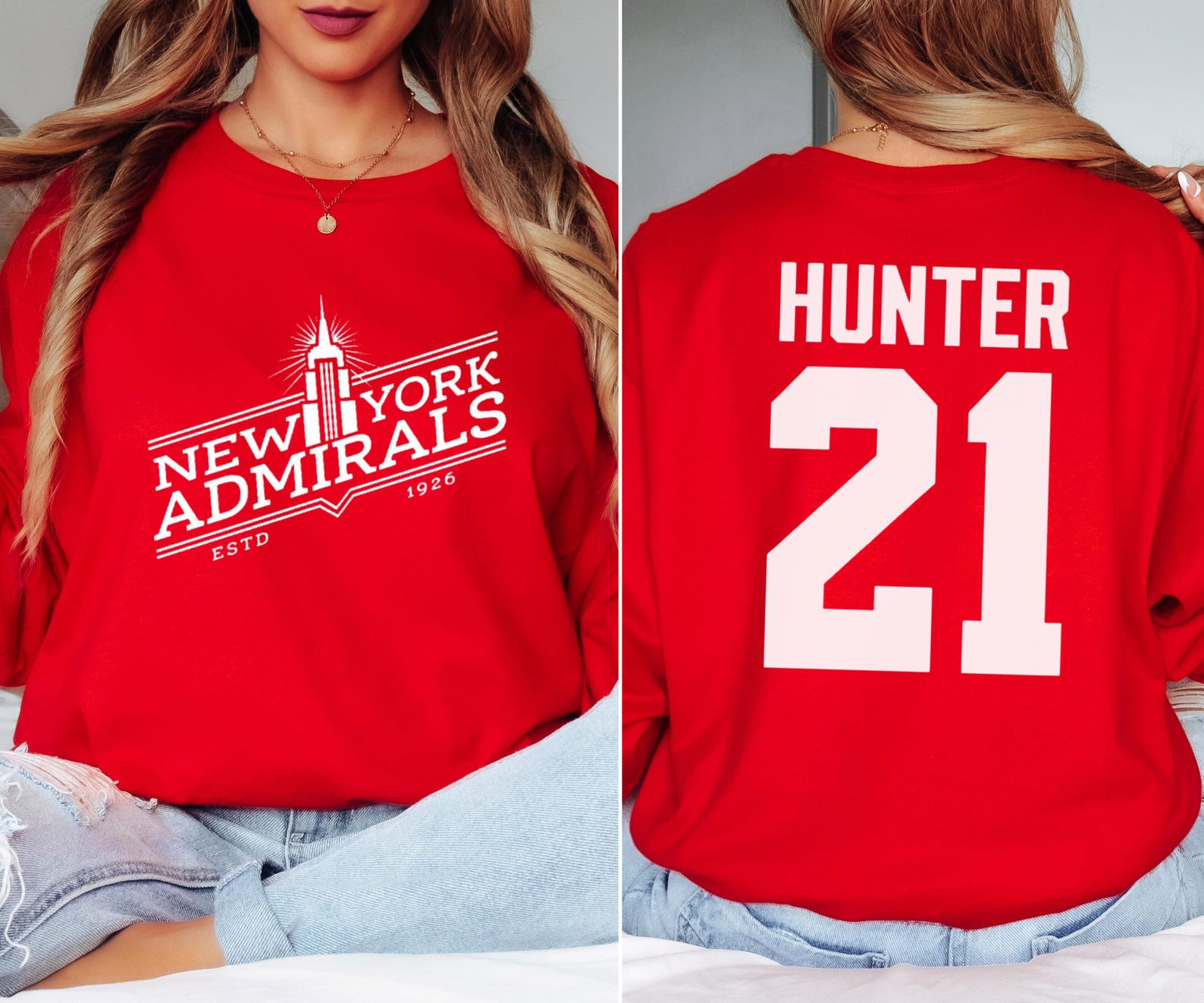 Heated Rivalry Merch New York Admirals Sweatshirt Scott Hunter 21 Sweatshirt Heated Rivalry Gift