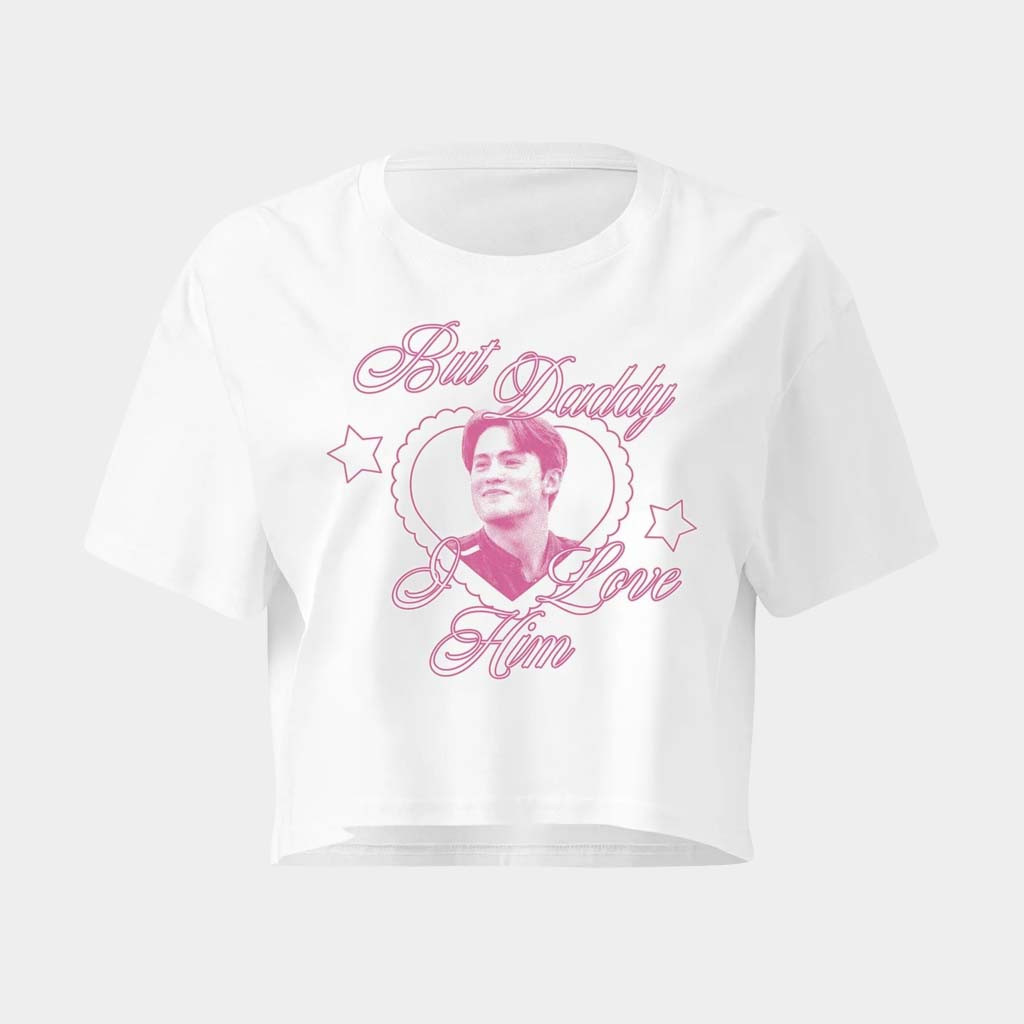 Heated Rivalry Merch Nick Connor But Daddy I Love Him Heart Cropped T-Shirt Daughter Gifts