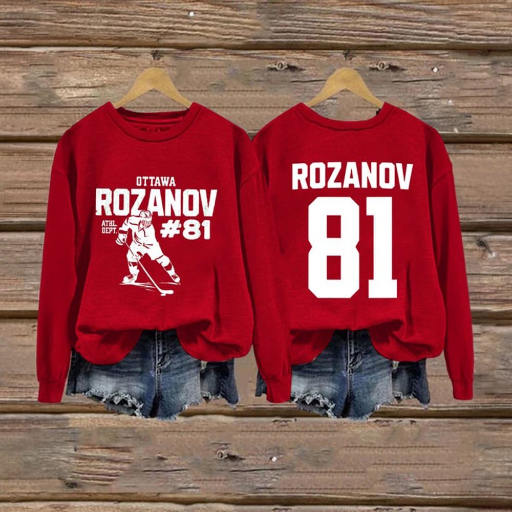 Heated Rivalry Merch Ottawa Rozanov 81 Sweatshirt Hockey Game Day Apparel Gift Ideas