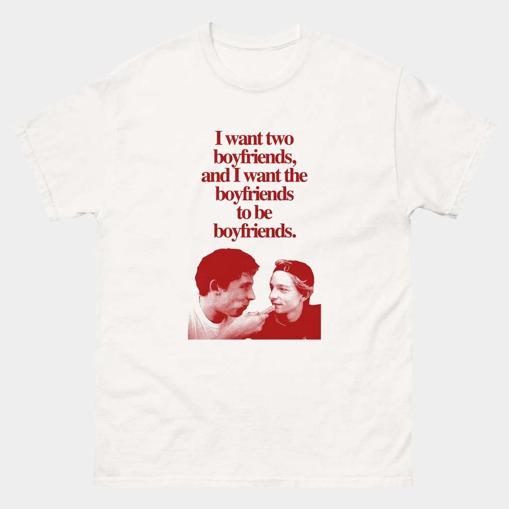 Heated Rivalry Merch Patrick Zweig Art Donaldson I Want Two Boyfriends T-Shirt Challengers Movie