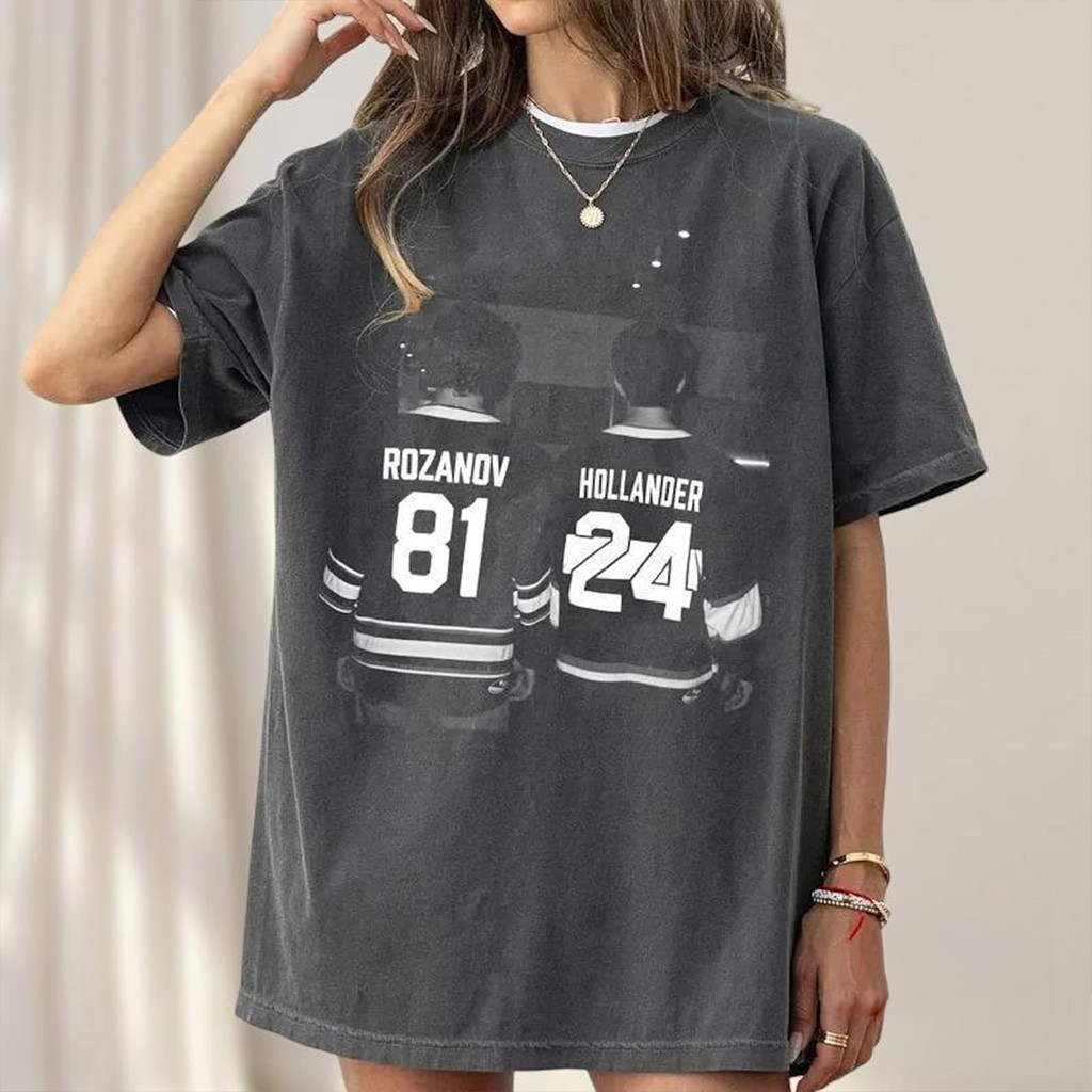 Heated Rivalry Merch Retro Rozanov Hollander Hockey Shirt Heated Rivalry Romance T-Shirt Women's