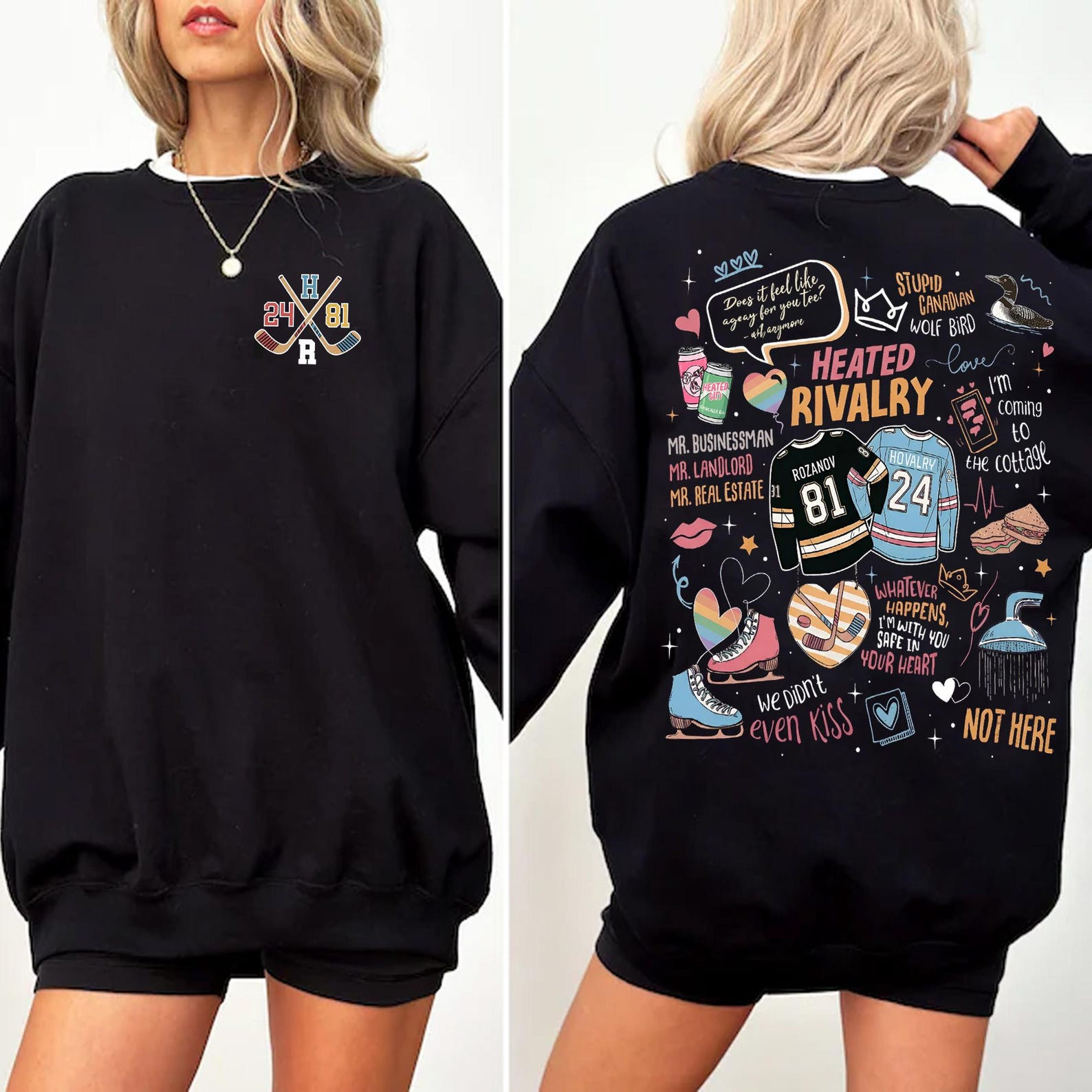 Heated Rivalry Merch Romance Heated Rivalry Sweatshirt Hollanov Couple Romance Book Crewneck Heated Rivalry Merch Romance Heated Rivalry Sweatshirt Hollanov Couple Romance Book Crewneck