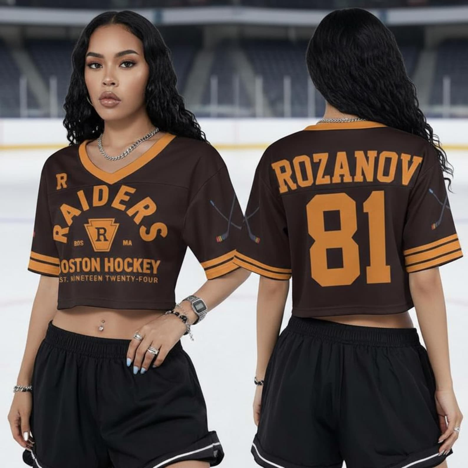 Heated Rivalry Merch ROZANOV And HOLLANDER Cropped Jersey Heated Rivalry Fans Gifts