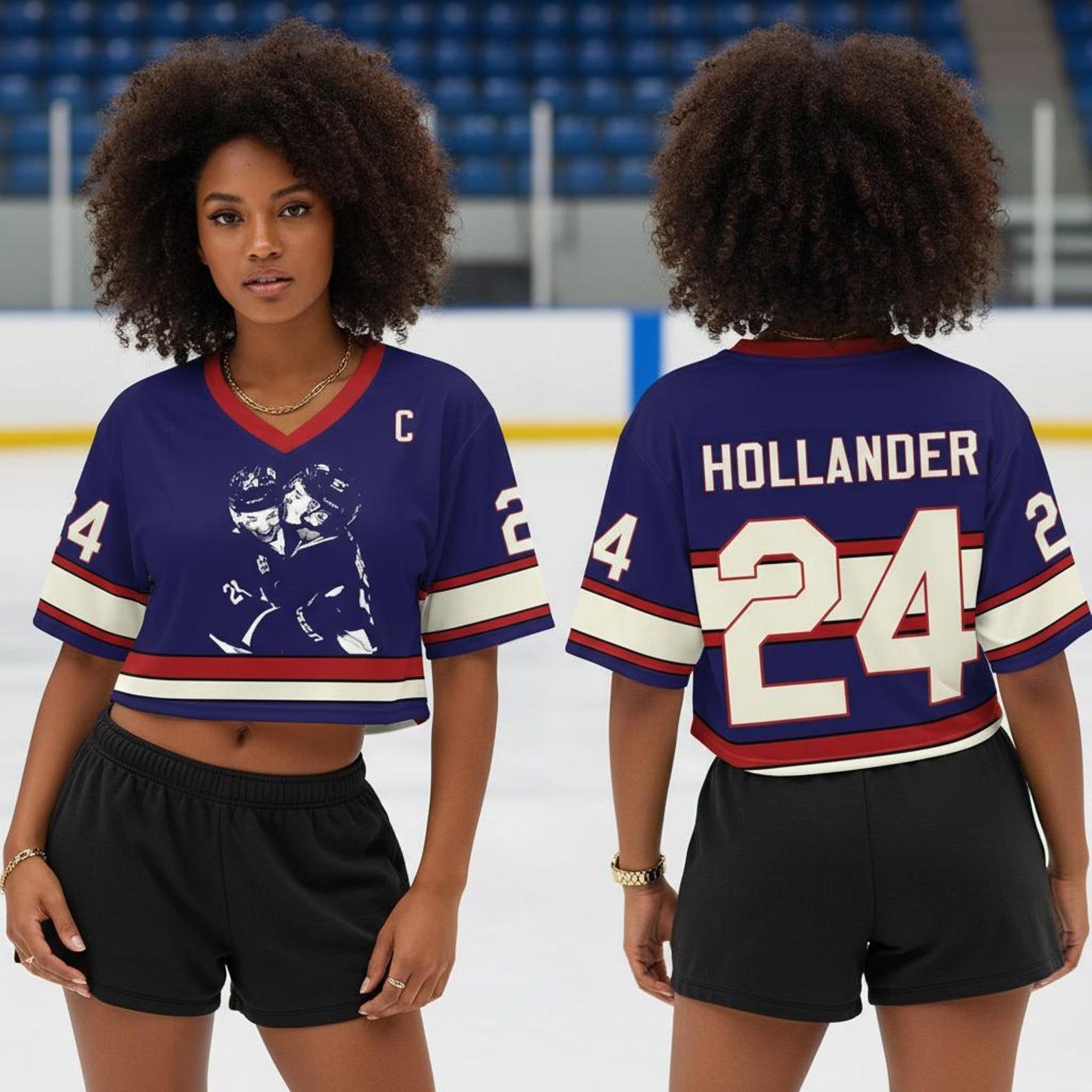 Heated Rivalry Merch ROZANOV And HOLLANDER Heated Rivalry Cropped Jersey Fan Gifts