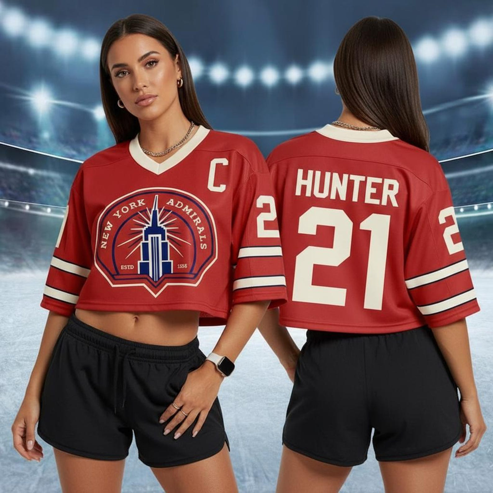 Heated Rivalry Merch Scott Hunter Heated Rivalry Cropped Football Jersey ROZANOV And HOLLANDER