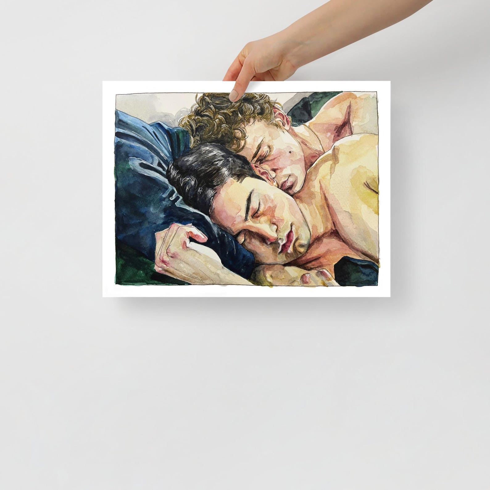 Heated Rivalry Merch Shane Hollander And Ilya Rozanov Watercolour Poster Heated Rivalry Wall Art