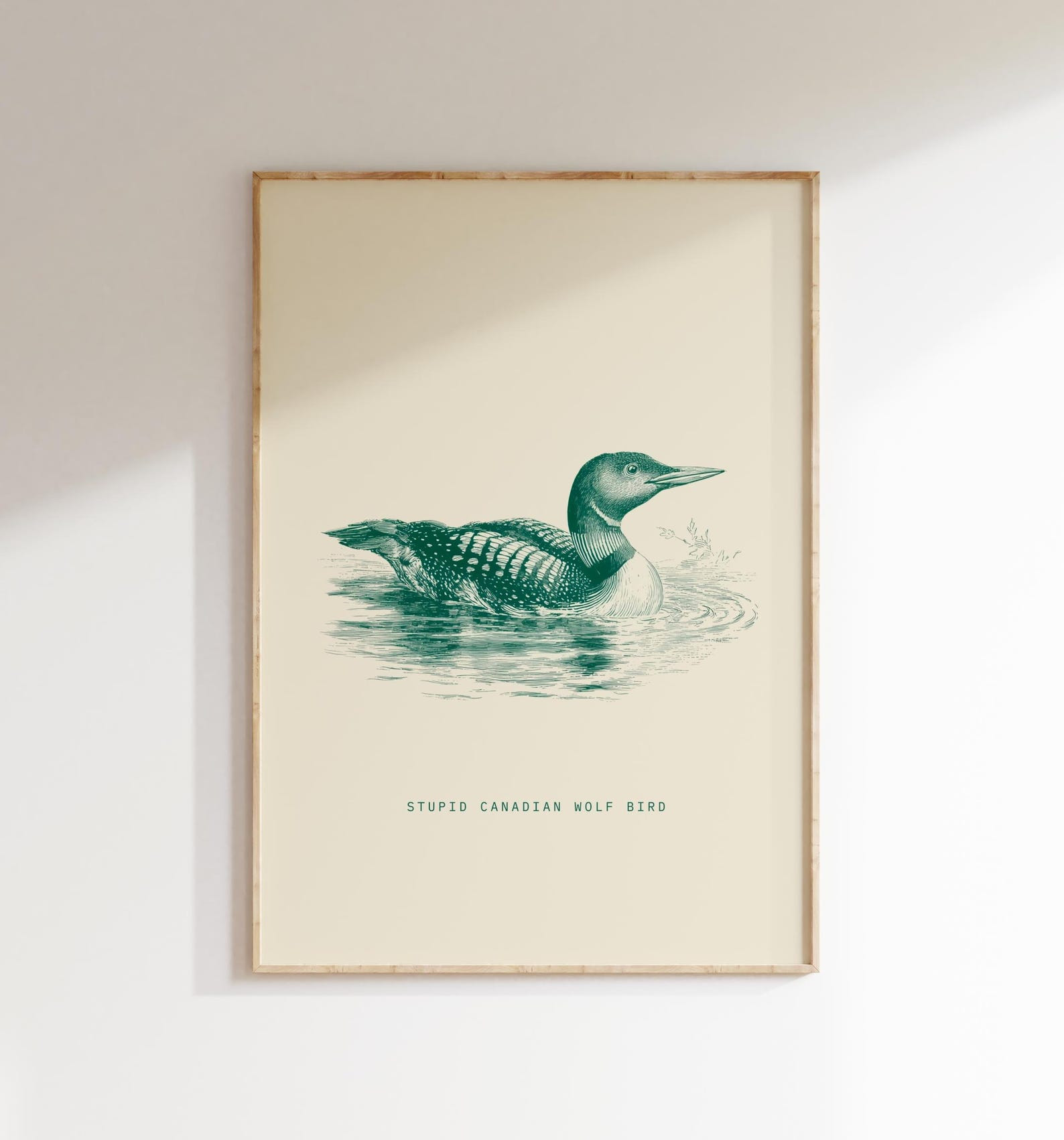 Heated Rivalry Merch Stupid Canadian Wolf Bird Poster Heated Rivalry Wall Art For Bedroom