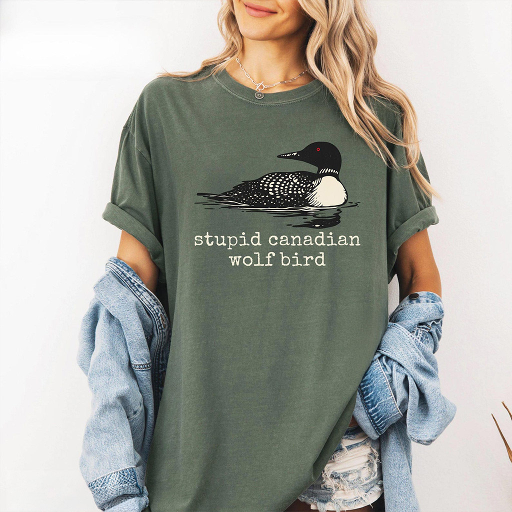Heated Rivalry Merch Stupid Canadian Wolf Bird Shirt Heated Rivalry Tee Hockey Fan Gifts Heated Rivalry Merch Stupid Canadian Wolf Bird Shirt Heated Rivalry Tee Hockey Fan Gifts