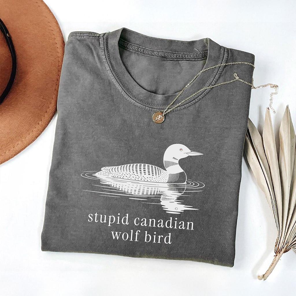 Heated Rivalry Merch Stupid Canadian Wolf Bird Shirt Team Hollanov Hockey Romance T-Shirt Heated Rivalry Merch Stupid Canadian Wolf Bird Shirt Team Hollanov Hockey Romance T-Shirt