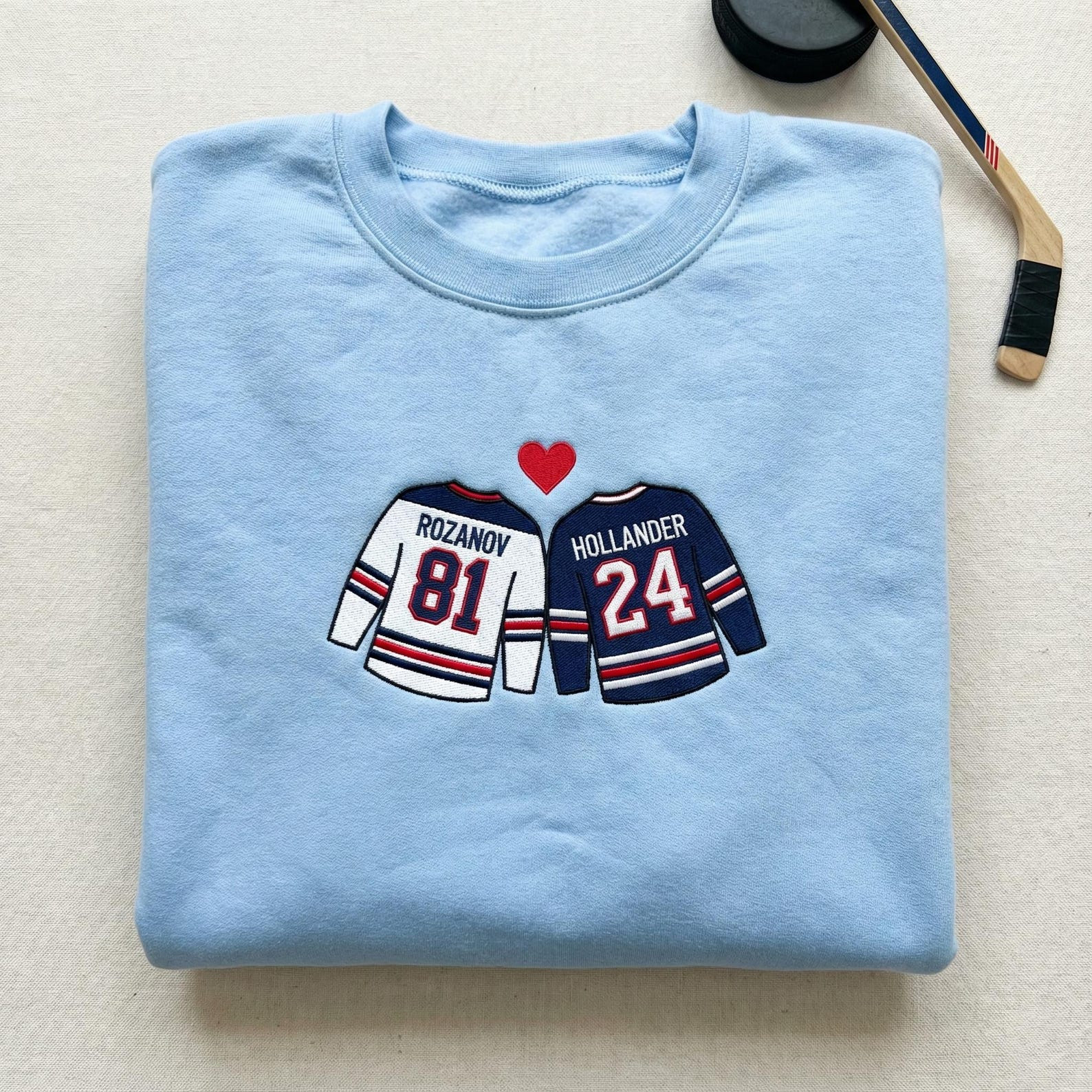 Heated Rivalry Merch Team Hollanov Sweatshirt Hockey Romance Fan Crewneck LGBT Hockey Gift