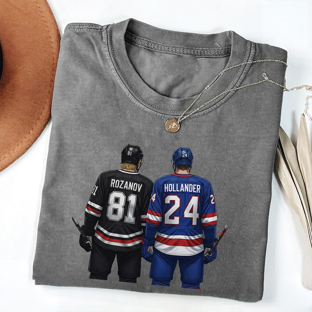 Heated Rivalry Merch Vintage Hollander Rozanov Hockey T-Shirt Gifts For Heated Rivalry Fan