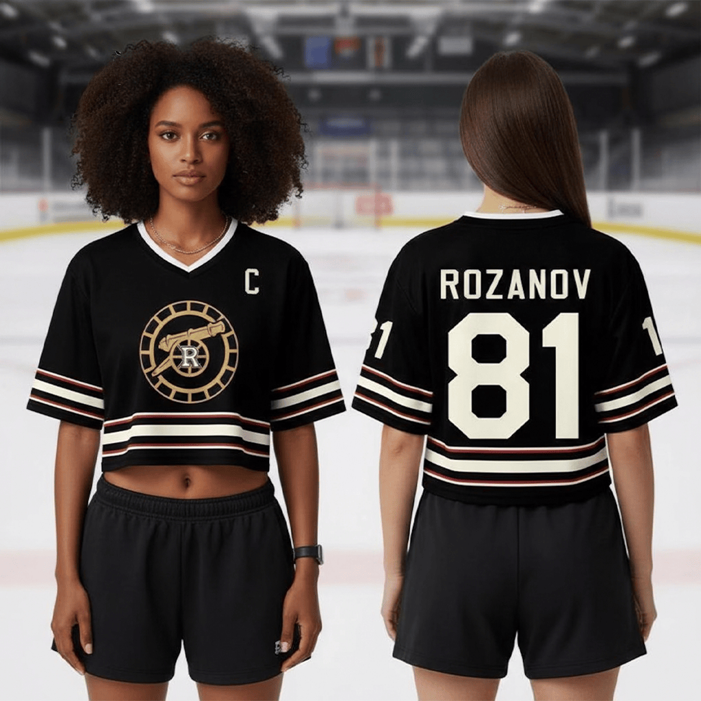 Heated Rivalry Rozanov And Hollander Cropped V-Neck T-Shirt Heated Rivalry Merch Sister Gifts Heated Rivalry Rozanov And Hollander Cropped V-Neck T-Shirt Heated Rivalry Merch Sister Gifts