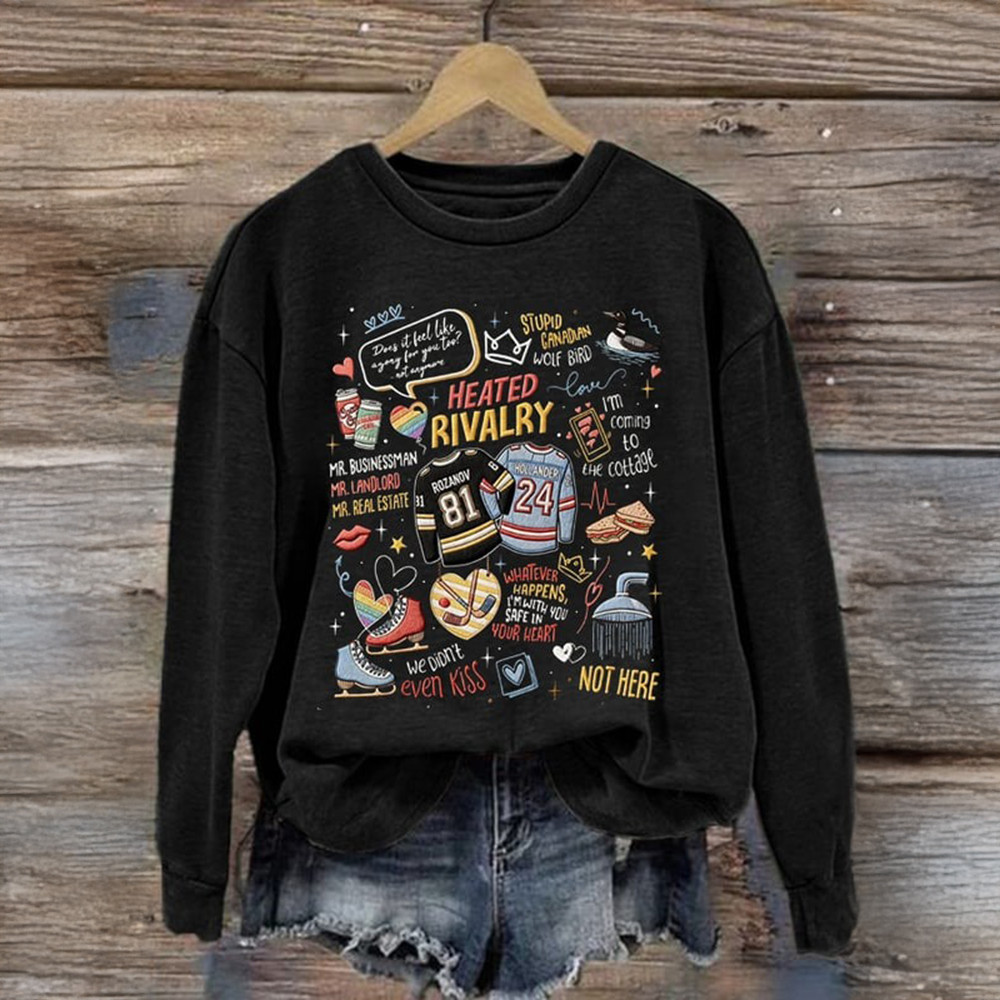 Heated Rivalry Sweatshirt Hockey Romance Heated Rivalry Apparel Gift For Women