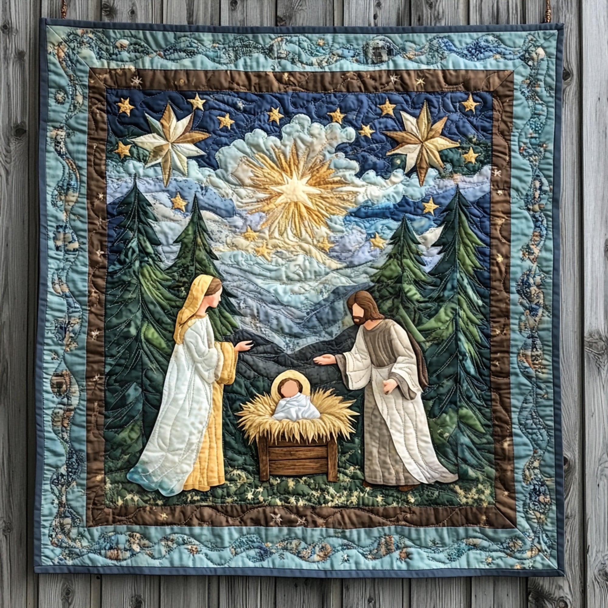 Heavenly Light Quilted Blanket Unique Religious Gifts