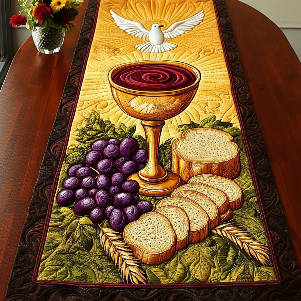 Heavenly Table Quilted Table Runner Nativity Table Runner Christian Present Ideas