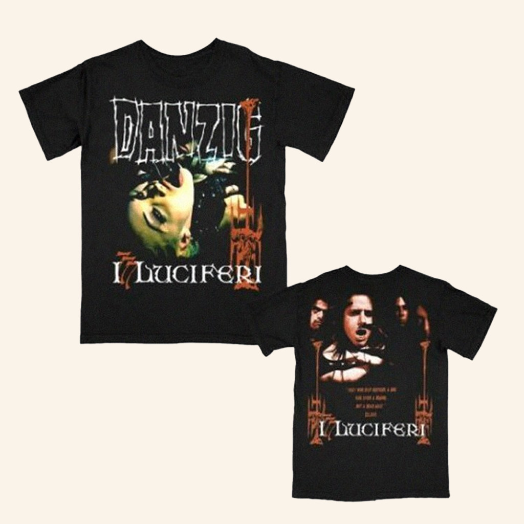 Heaven's Basement Merch Danzig I Luciferi T-Shirt Cool Gifts For Rock Music Lovers Heaven's Basement Merch Danzig I Luciferi T-Shirt Cool Gifts For Rock Music Lovers