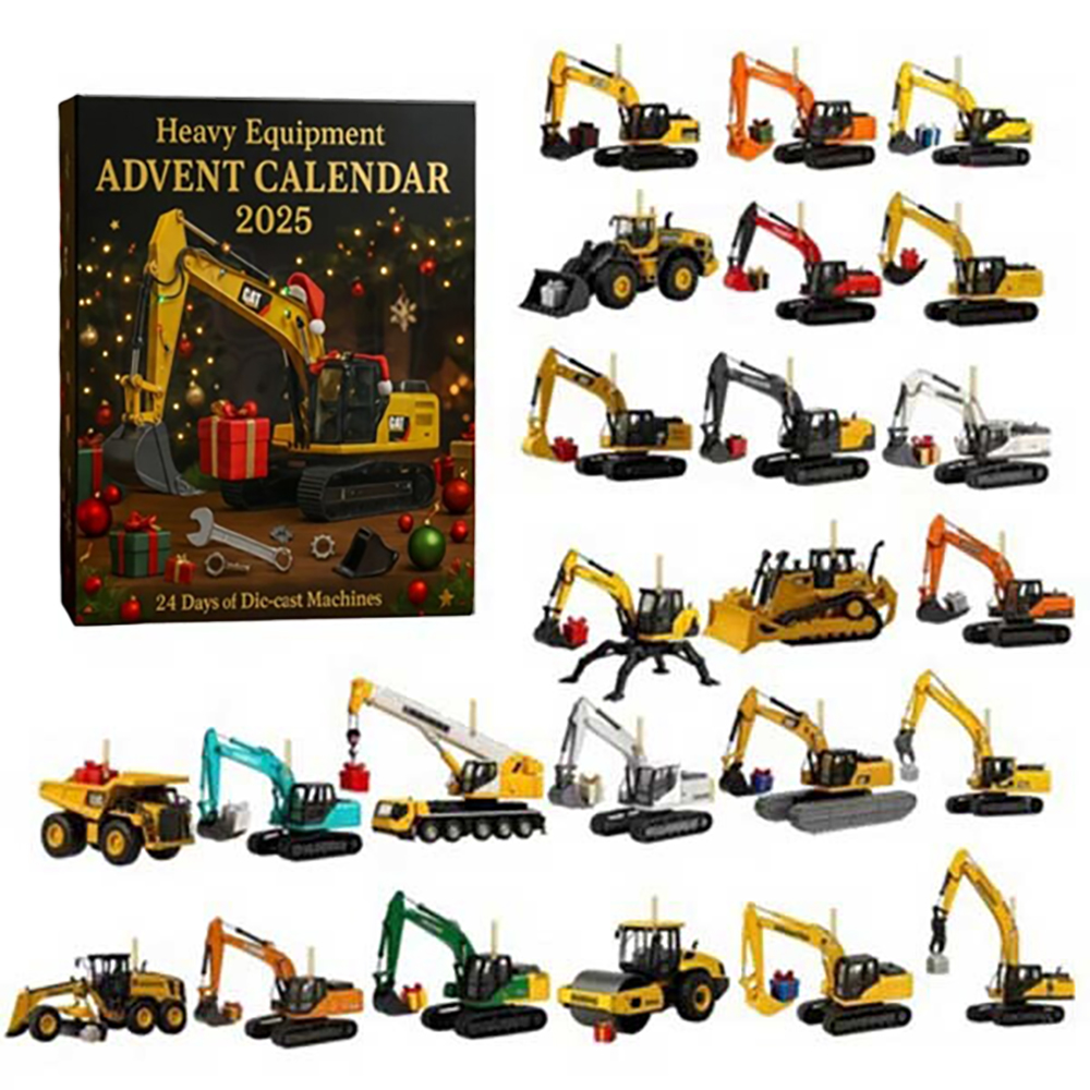Heavy Equipment Advent Calendar 2025 Christmas Countdown Good Gifts For Dads