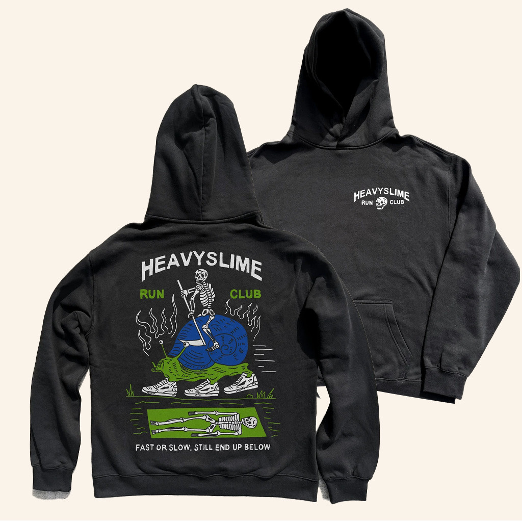HEAVYSLIME Merch HS Run Club Hoodie Christmas Present For Dad