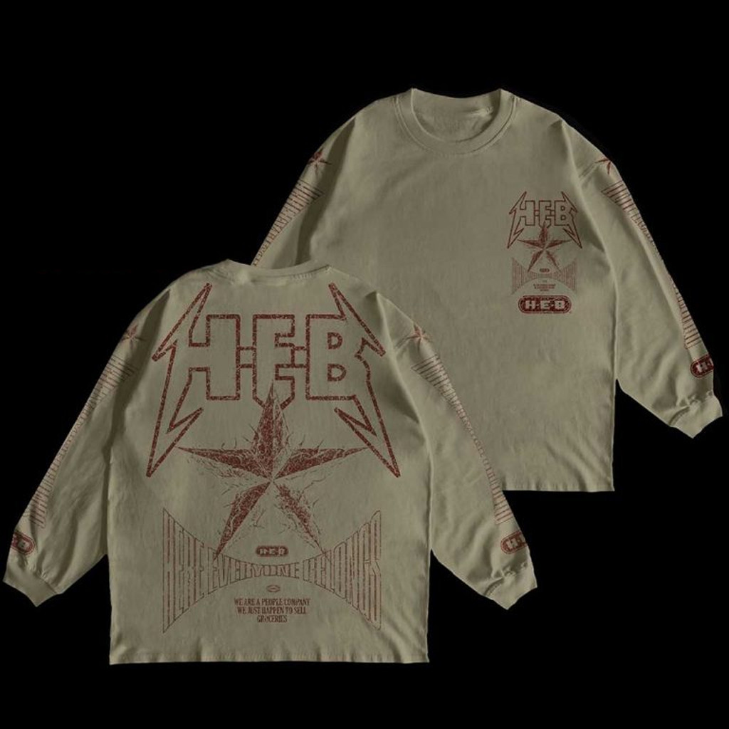 HEB X Connor Dwyer 2025 Metal Tee Health Alliance For Austin Texas Long Sleeve Shirt Gifts