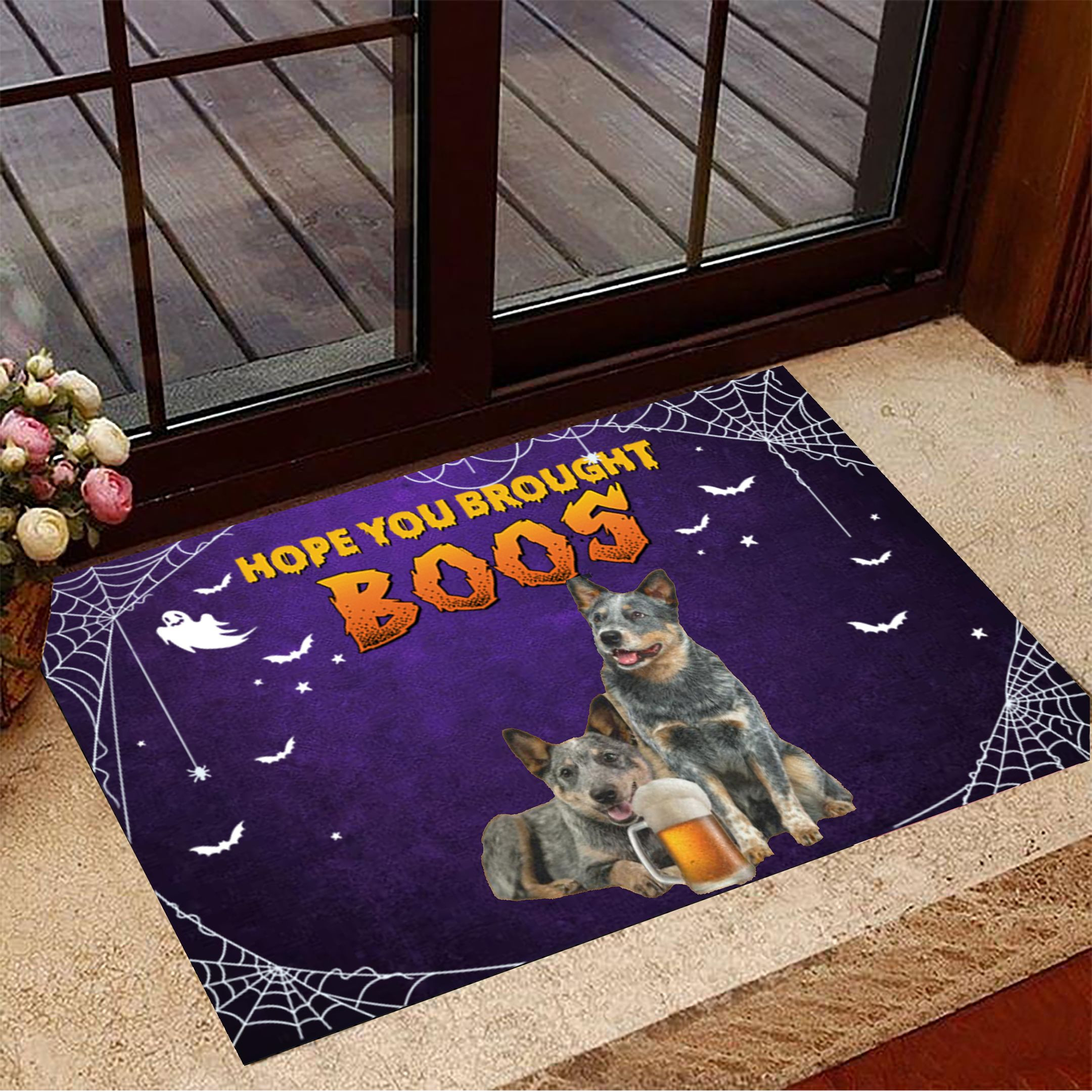 Heeler Hope You Brought Boos Doormat Beer Doormat Living Room Halloween Decor