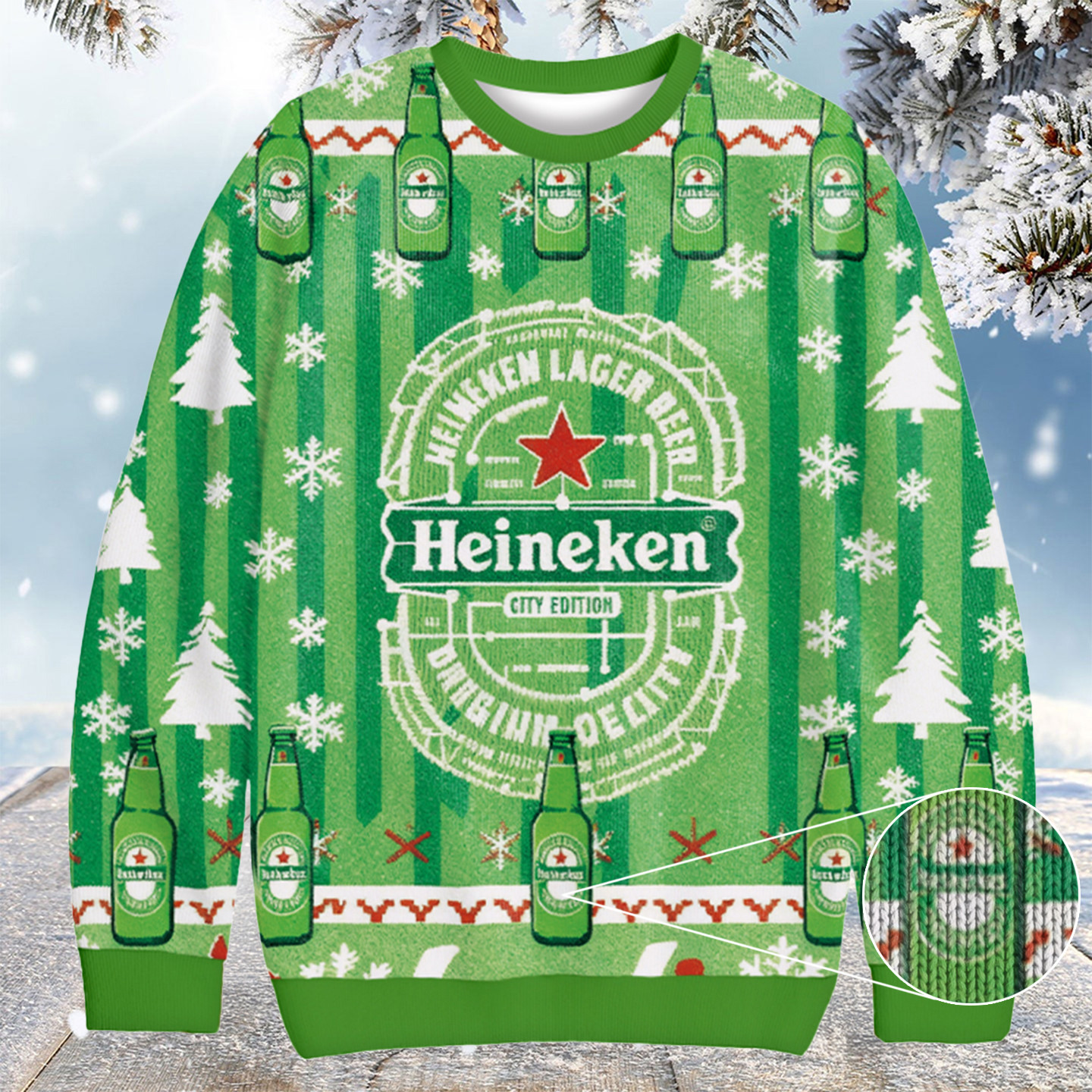 Heineken Beer Christmas Ugly Sweater Cool Xmas Apparel Xmas Gifts For Brother