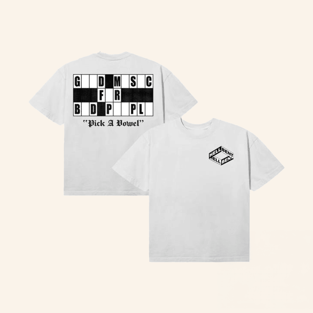 Hellbent Records Merch Pick A Vowel T-Shirt Gifts For Him Hellbent Records Merch Pick A Vowel T-Shirt Gifts For Him