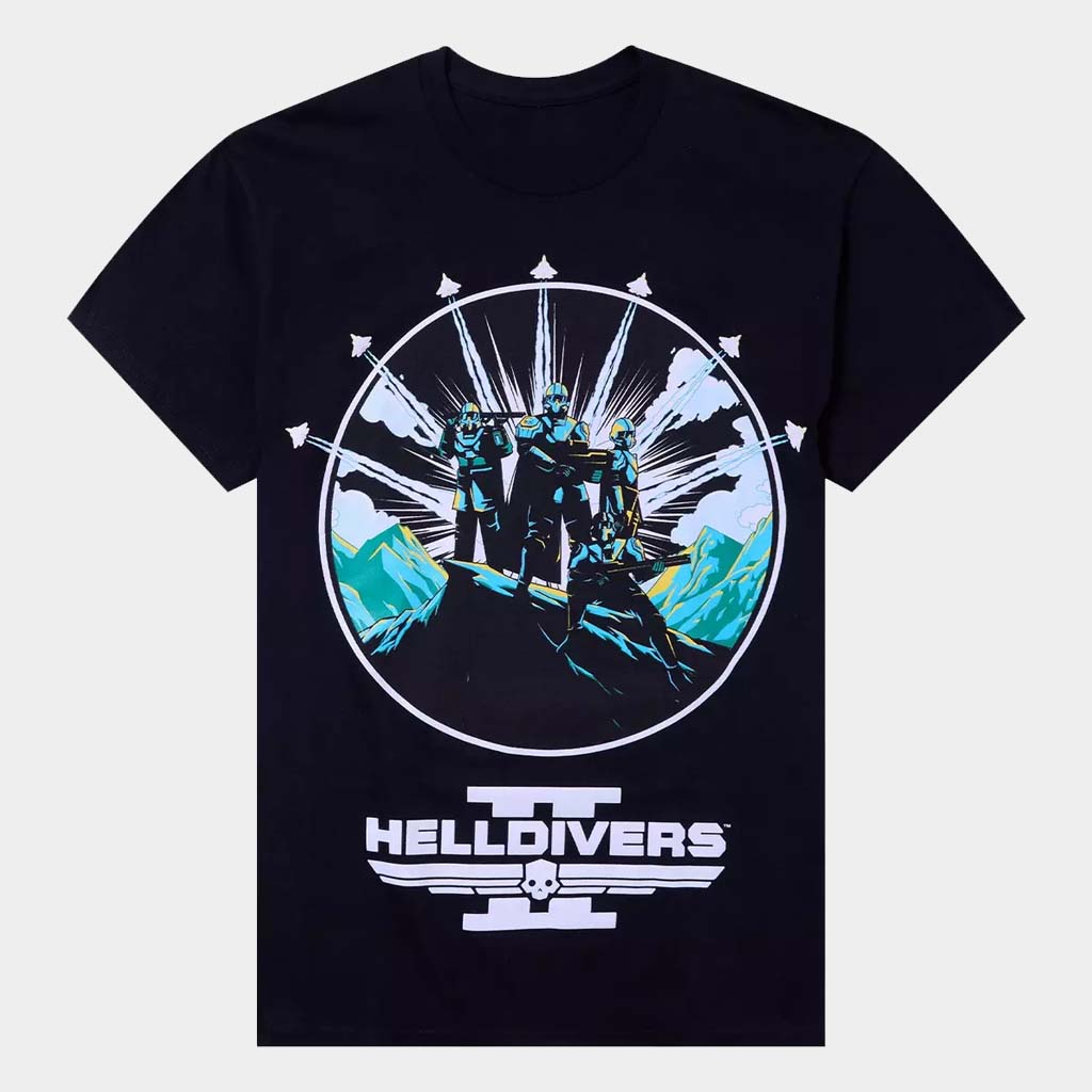 Helldivers 2 Merch Helldivers II Mountain T-Shirt Good Gifts For Boyfriend
