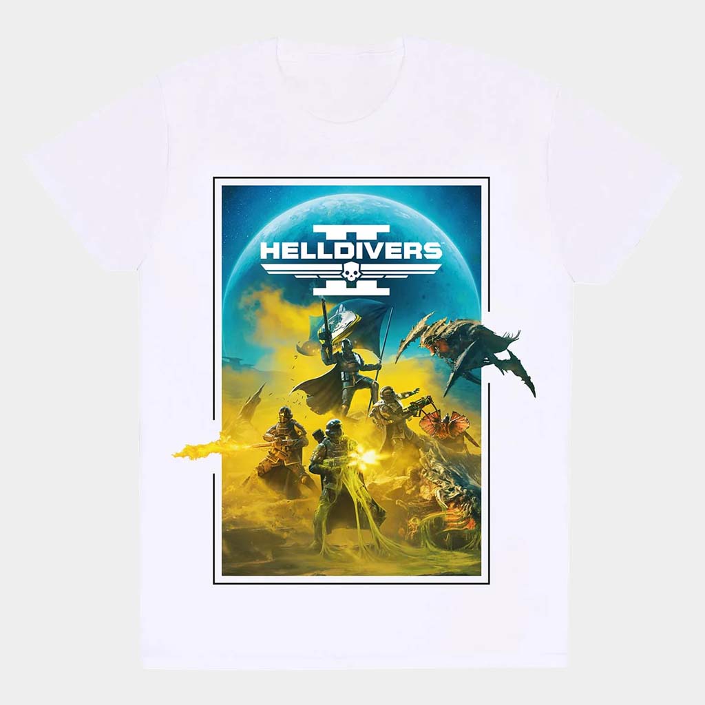 Helldivers 2 Merch Key Art T-Shirt Helldivers Shirt Gift Ideas For Brother