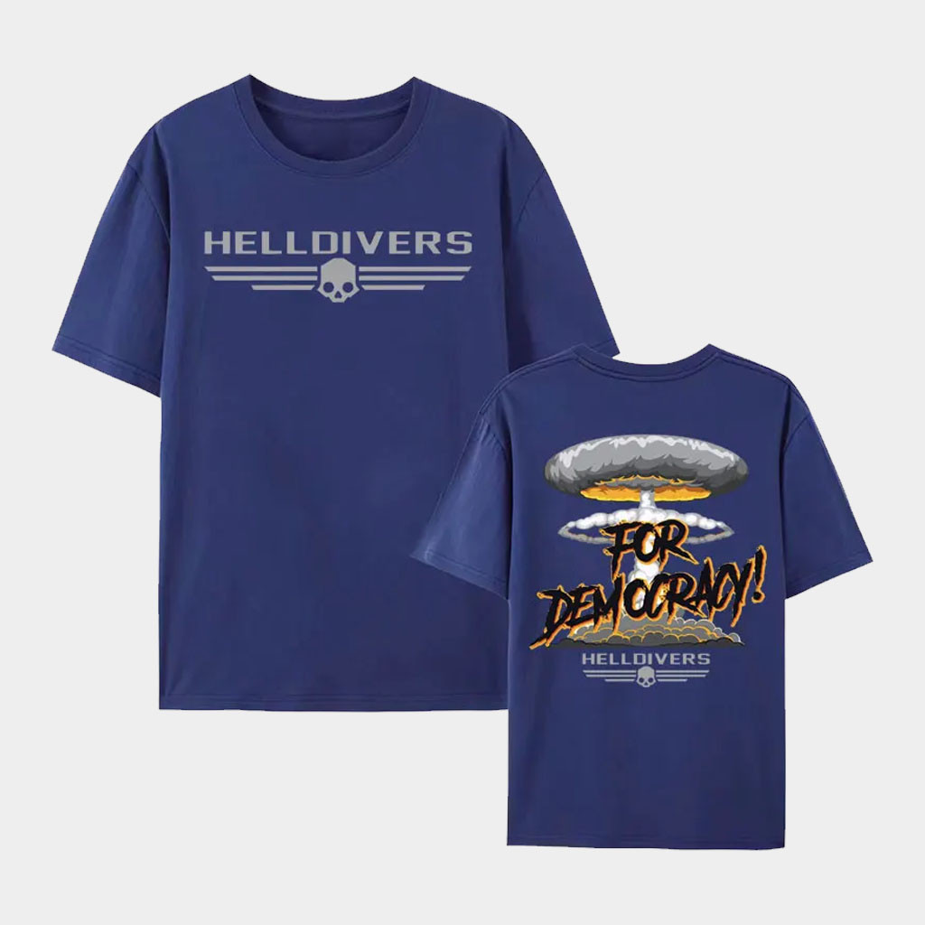 Helldivers Merch 2026 For Democracy T-Shirt Gifts For The Video Game Lover Helldivers Merch 2026 For Democracy T-Shirt Gifts For The Video Game Lover