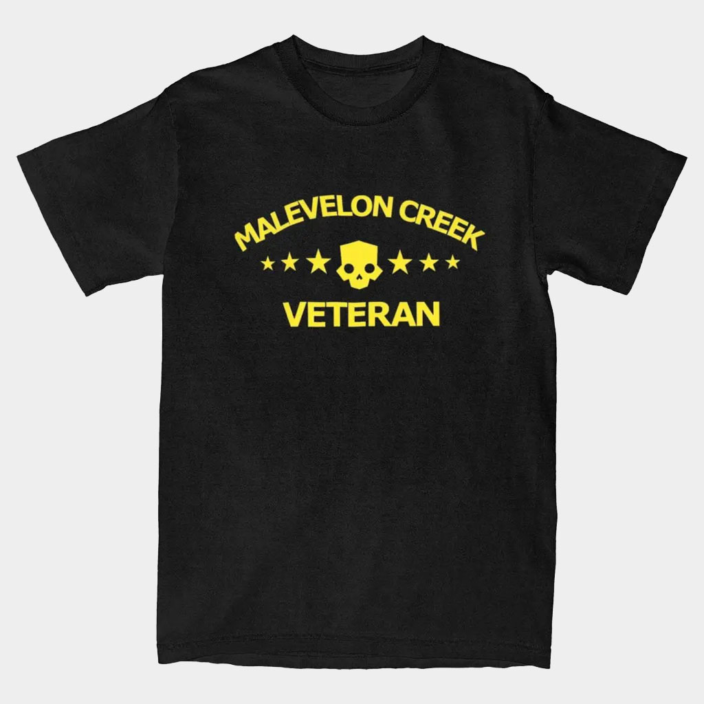 Helldivers Merch 2026 Malevelon Creek Veteran T-Shirt Black Gifts For Brothers