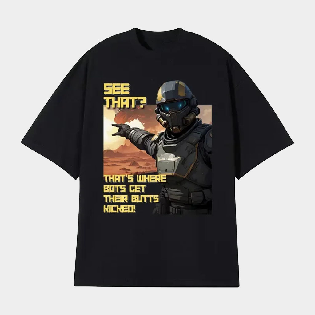 Helldivers Merch 2026 See That Shirt Black Helldivers T-Shirt Presents For Game Lovers