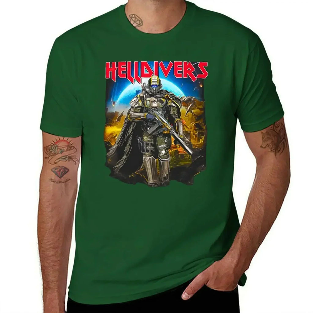 Helldivers Merch 2026 Skull T-Shirt Helldivers Shirts Best Gifts For Boyfriend