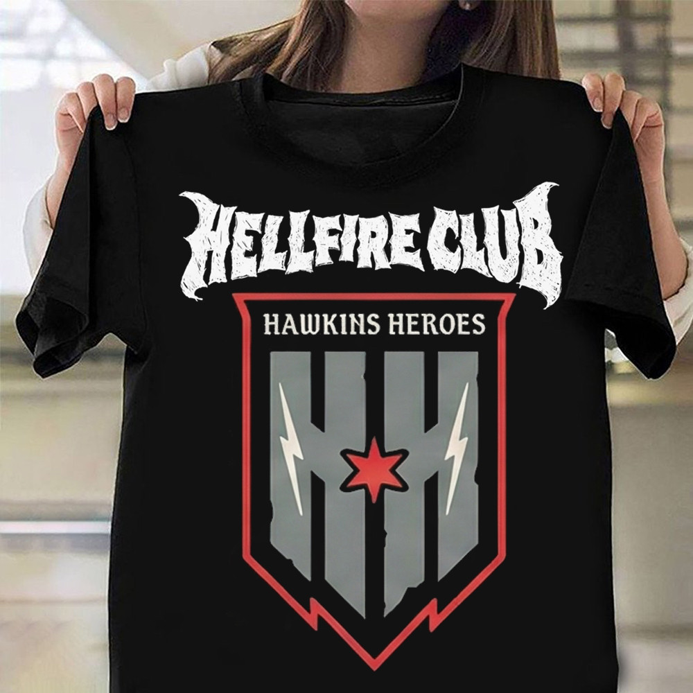 Hellfire Club Merch Hawkins Heroes T-Shirt Stranger Things Merchandise Fantasy Gift Ideas