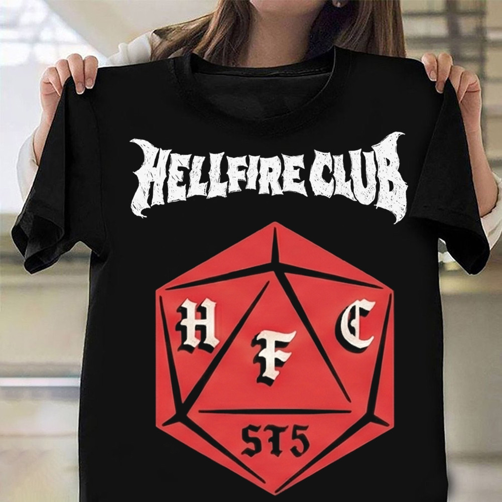 Hellfire Club Merch HFC T-Shirt Stranger Things Clothing Line Gifts For Her