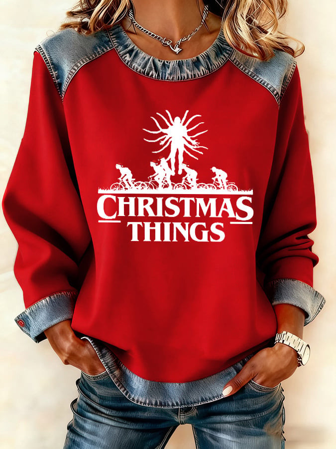 Hellfire Club Stranger Things 2025 Merch Sweatshirt Christmas Things Sweatshirt Women's Gifts