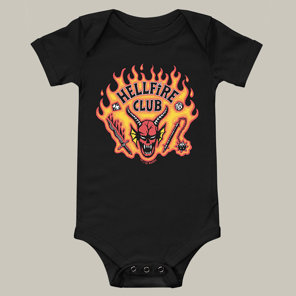 Hellfire Club Stranger Things Merch Baby Bodysuit Hellfire Club Shirt Gifts For Infants
