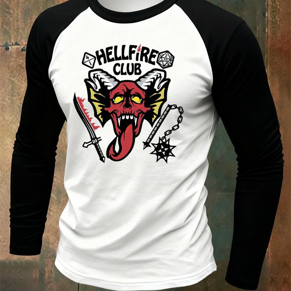 Hellfire Club Stranger Things Merch Long Sleeve Shirt Stranger Things Apparel Unique Gifts