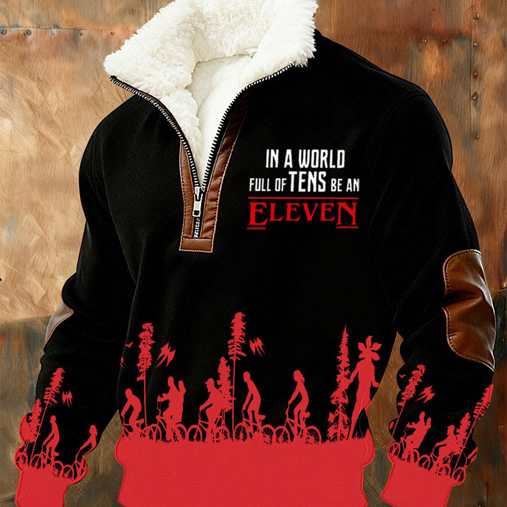 Hellfire Club Stranger Things Merch Stand Up Collar Sweater Eleven Stranger Things Apparel Gift