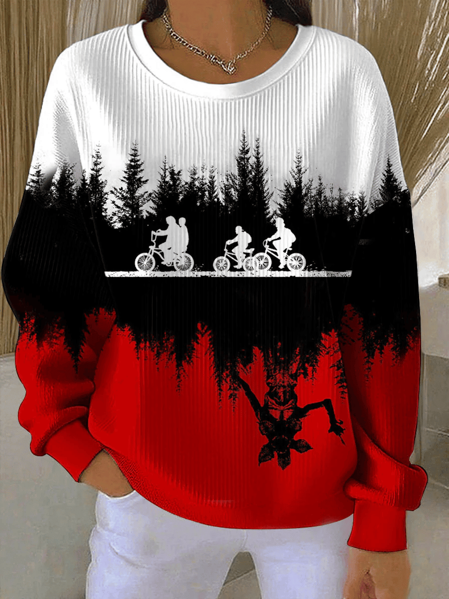 Hellfire Club Stranger Things Merch Sweatshirt Upside Down Stranger Things Apparel Fan Gifts