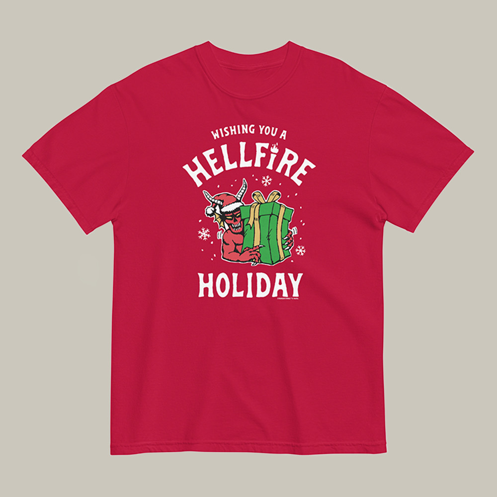 Hellfire Club Stranger Things Merch T-Shirt Hellfire Holiday Xmas Shirt Gifts For Fantasy Lover