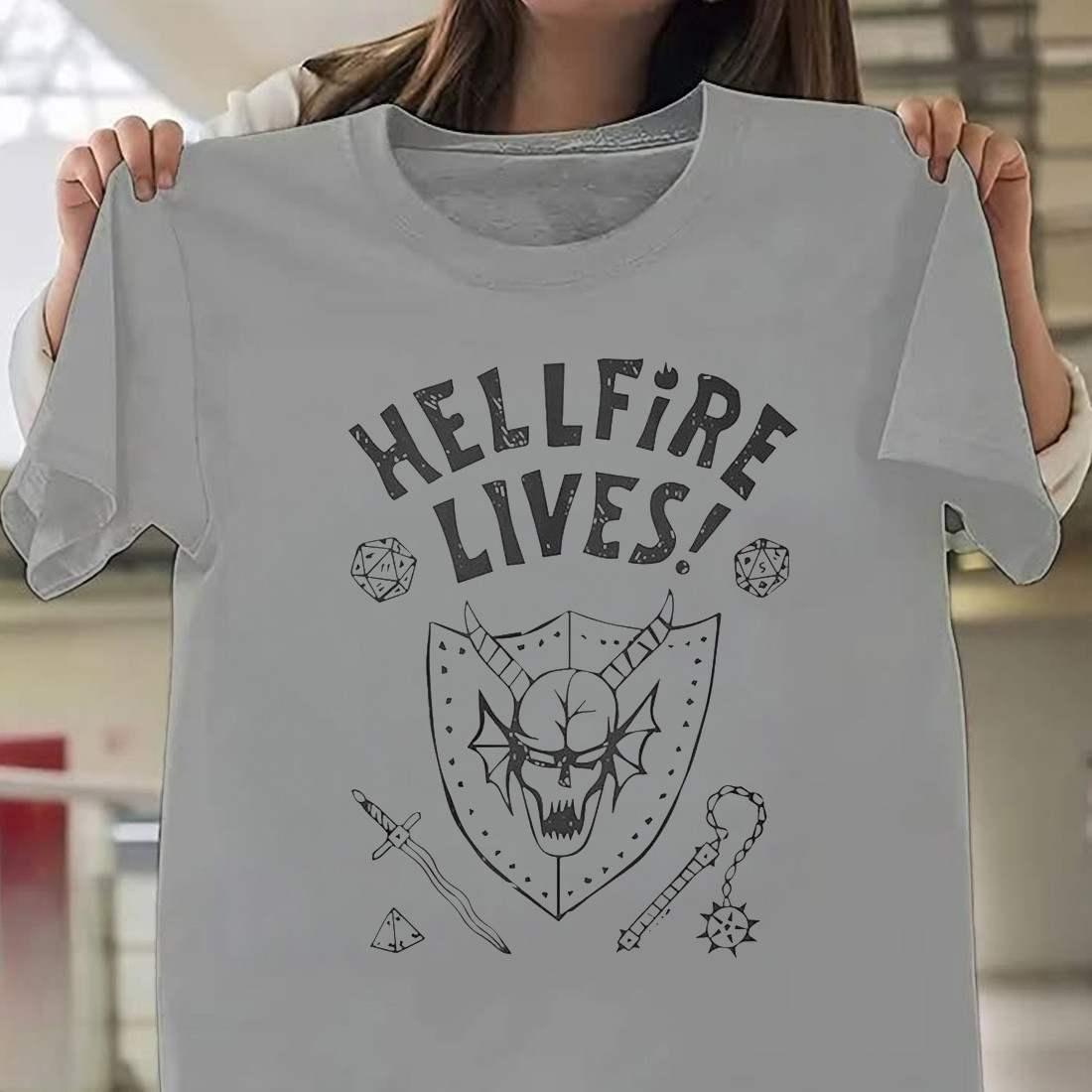 Hellfire Lives Shirt Stranger Things Merch Hellfire Lives Clothing Gifts For Fans