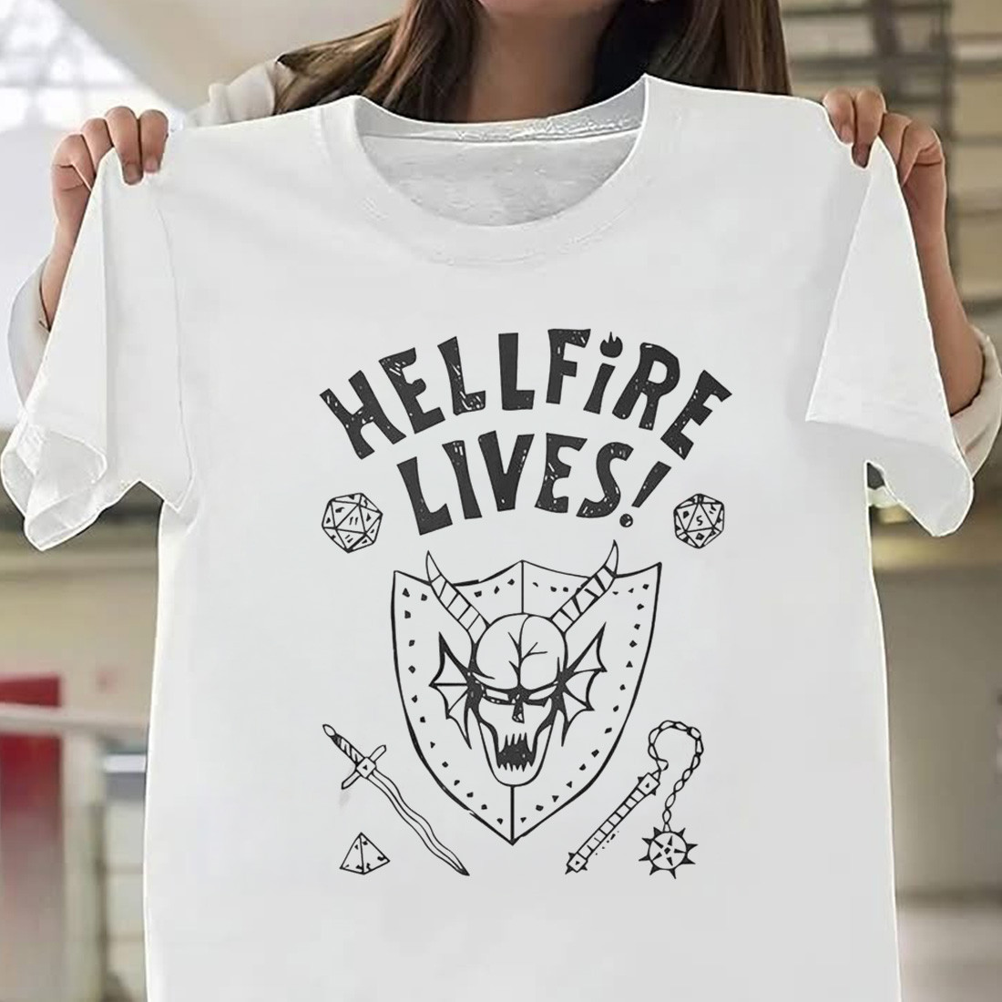 Hellfire Lives Shirt Stranger Things Merch Hellfire Lives Shirts For Sale