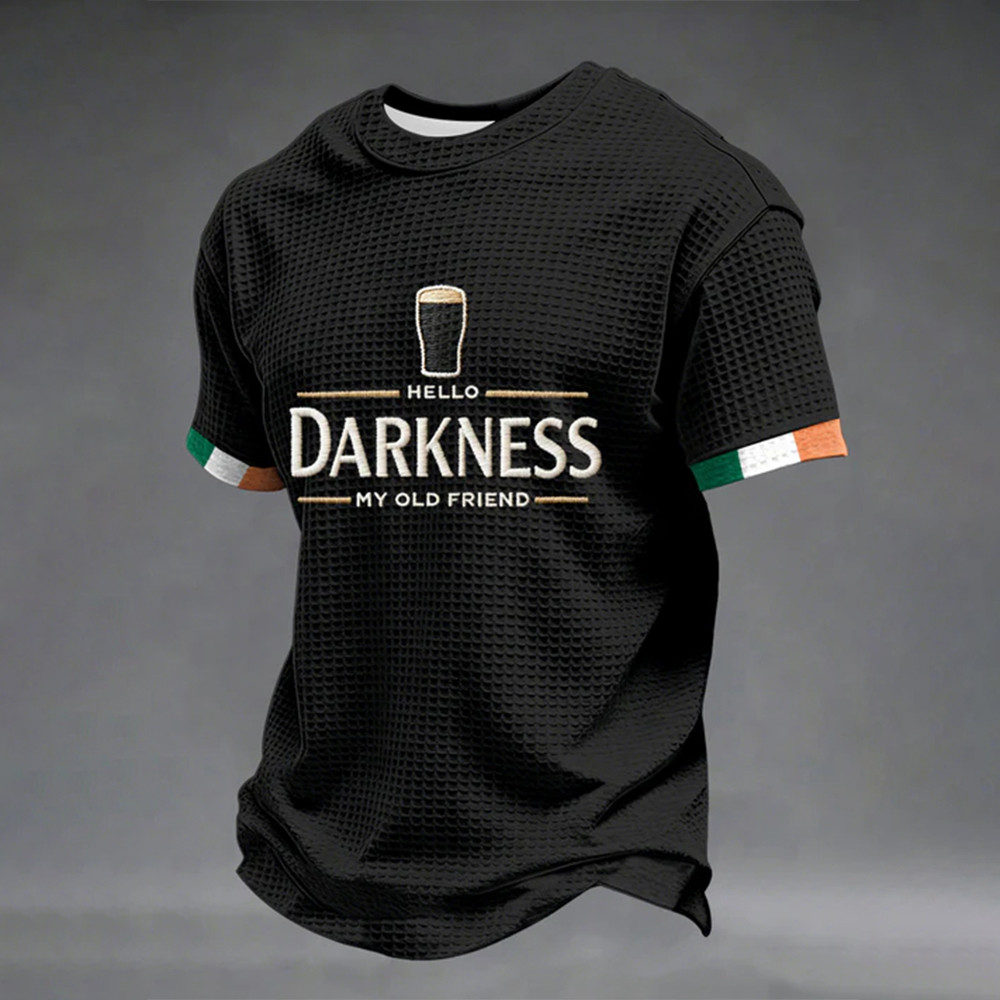 Hello Darkness My Old Friend Guinness Beer T-Shirt Saint Patrick's Day 2026 Clothes Good Gift For Him
