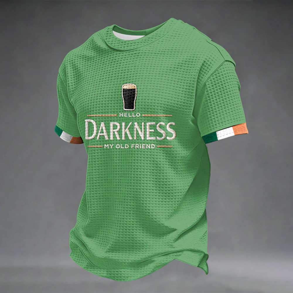 Hello Darkness My Old Friend Guinness Beer T-Shirt St Paddys Day 2026 Clothes Gift For Him