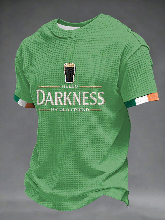Hello Darkness My Old Friend Guinness T-Shirt Funny St Patricks Day Irish Drinking Outfit