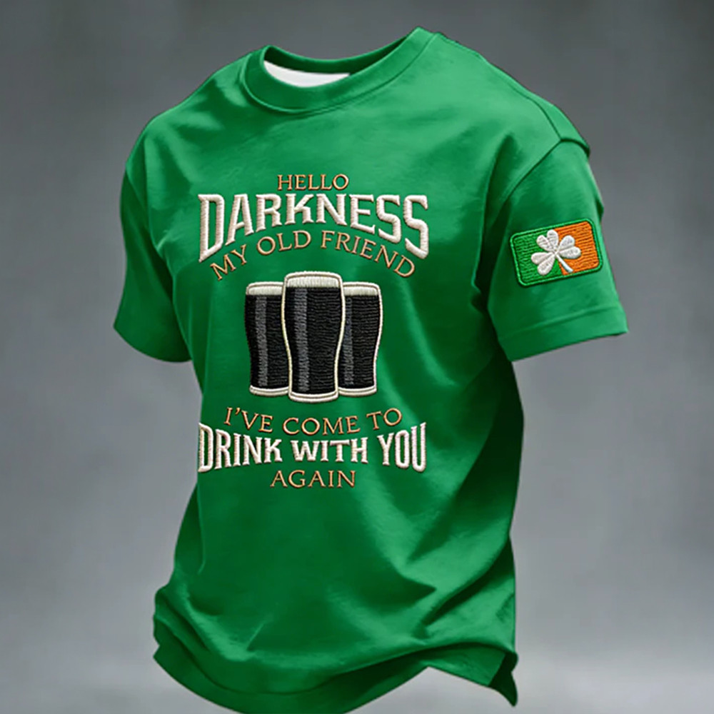 Hello Darkness My Old Friend Guinness T-Shirt Saint Patrick's Day 2026 Shirt Gift For Brother