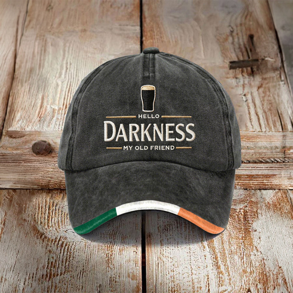 Hello Darkness My Old Friend Hat Saint Patrick's Day 2026 Baseball Cap St Patrick's Day Stuff