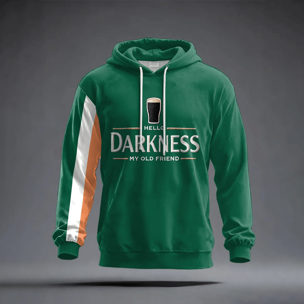 Hello Darkness My Old Friend Hoodie St Patricks Outfit Best Gift For Boyfriend