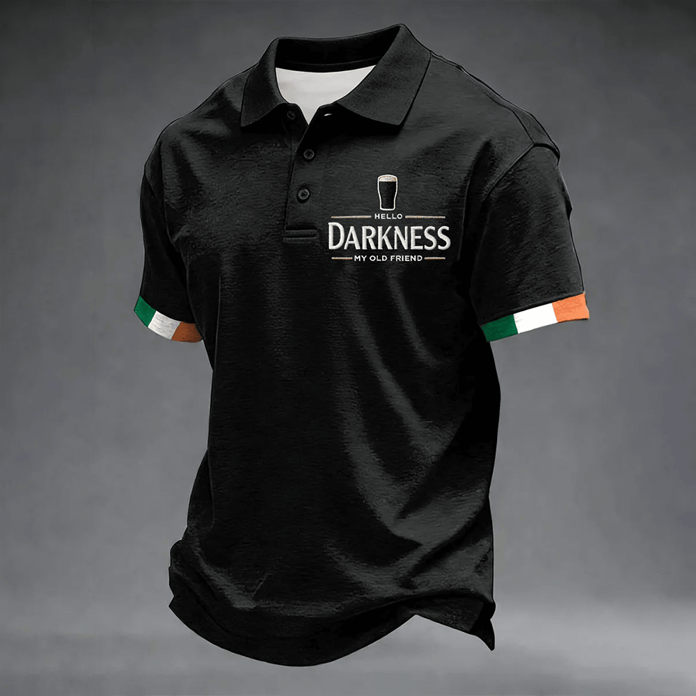 Hello Darkness My Old Friend Polo Shirt St Patrick's Day 2026 Clothes Best Present For Husband