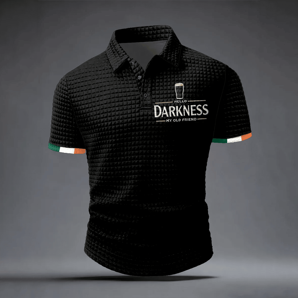 Hello Darkness My Old Friend Polo Shirt St Patrick's Day Clothes St Patricks Gift